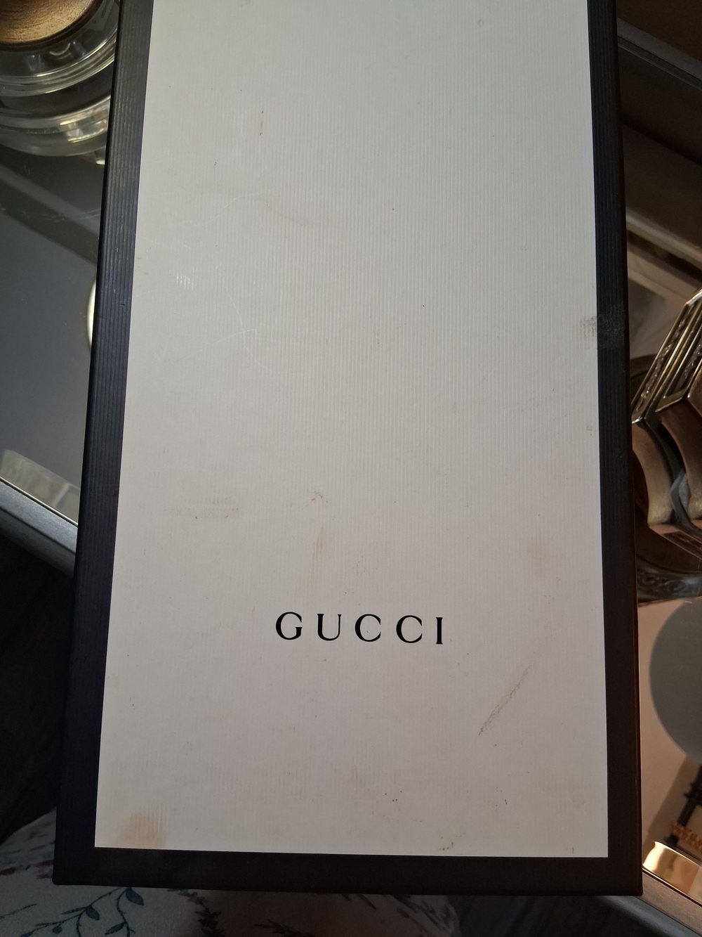 Gucci Pink Leather GG Thong Sandals with Gold Hardware - Picture 7 of 7